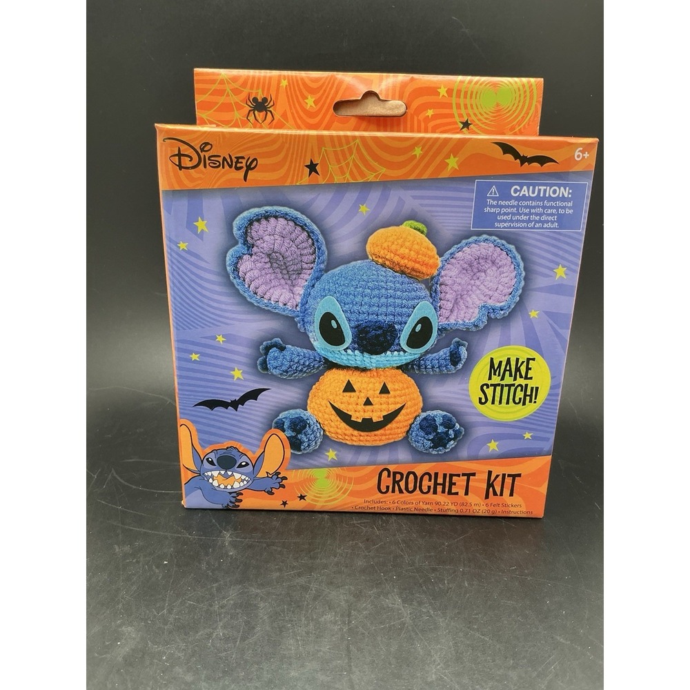 Halloween, Disney- Pumpkin Stitch, Crochet Kit